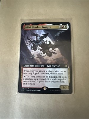 MTG Akiri, Fearless Voyager ZNR 365 R NM Regular Extended Art