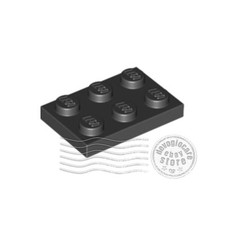 8x LEGO 3021 Piastra 2x3 Nero | 302126