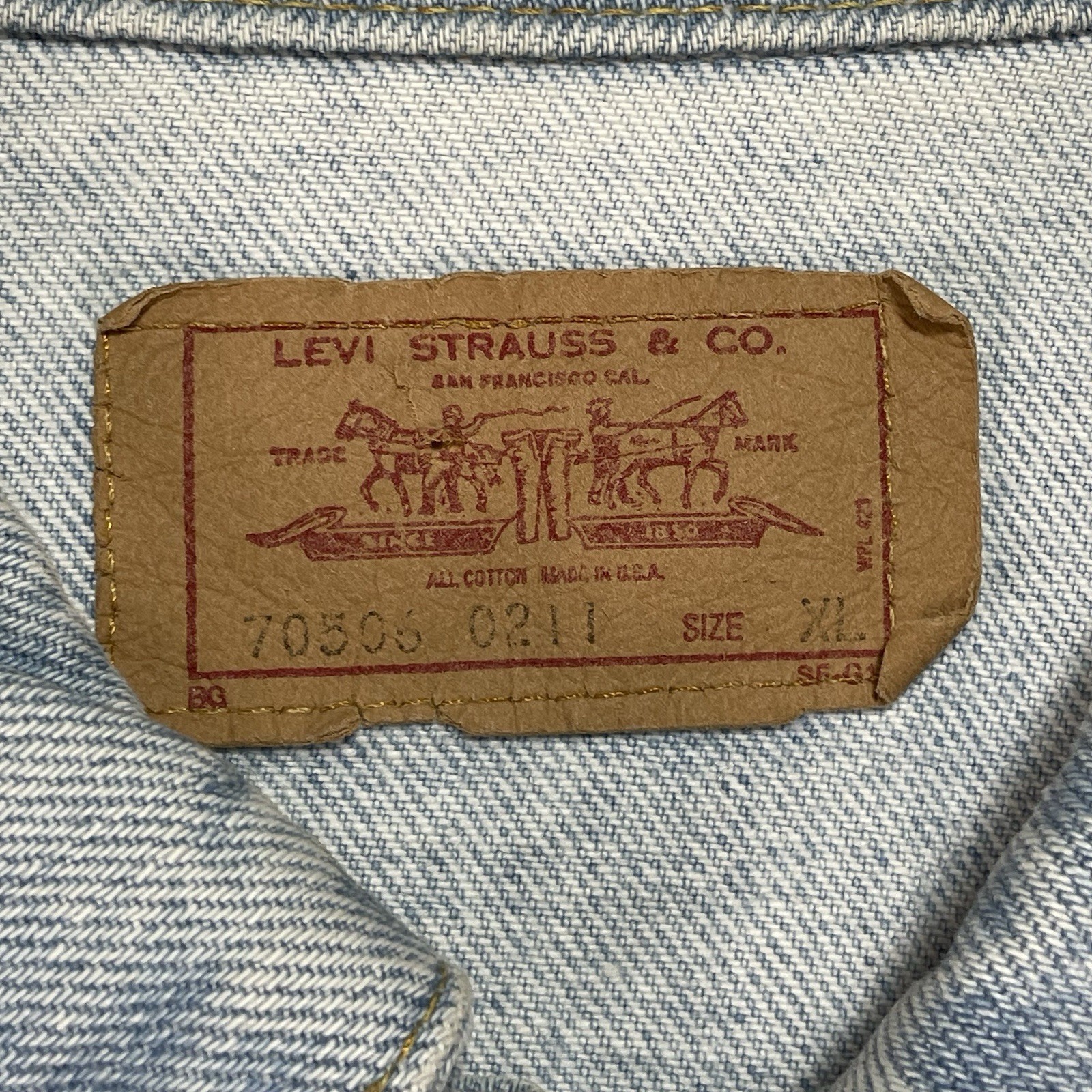 Vintage Reworked Levis Patch Patchwork Upcycle De… - image 10