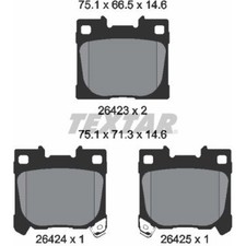 Textar 2642301 Bremsbelagsatz für TOYOTA YARIS P21 PA1 PH1