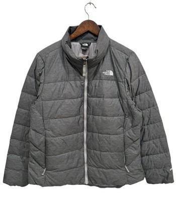 The North Face Womens Minoqua Puffer Insulated 550 Down Jacket Grey Heather