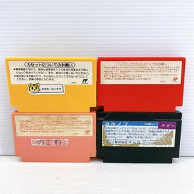 Nintendo Famicom Software 4 Piece Set MOTHER Mario Brothers 3 Star Kirby Karnov