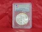 2016 $1 American Silver Eagle PCGS MS70 First Strike 30th Anniversary Toning