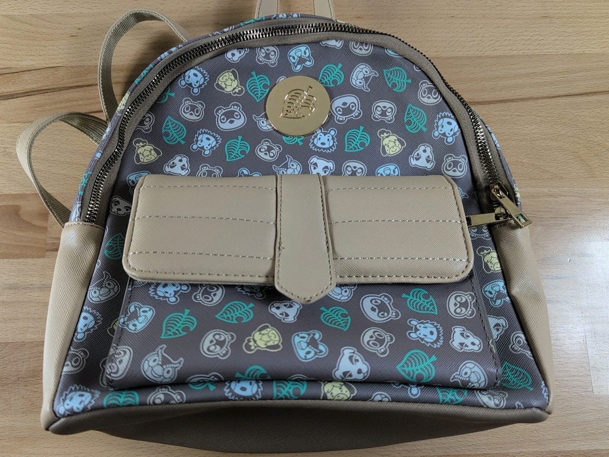 Nintendo Bioworld Animal Crossing 11” Mini Backpack Switch Purse