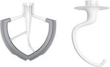 Flex Edge Beater & K5ADH Dough Hook Accessories and Attachments Set for Kitchena