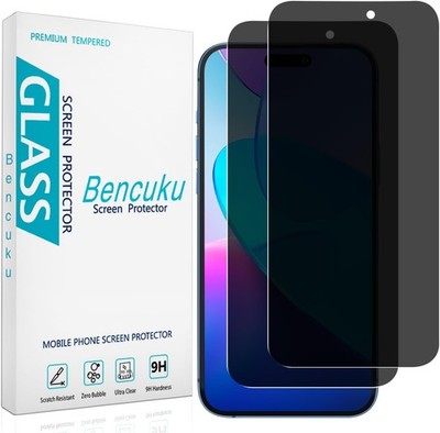 2 Pack Anti Spy Tempered Glass Privacy Screen Protector for iPhone 17 Pro Max 6.