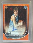 Liam McNeeley 2025 Bowman Chrome Sapphire #BCA-LM Orange Refractor RC Auto 25/25