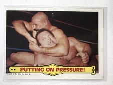 The Iron Sheik: 1985 Topps WWF Rookie Year 'Putting on Pressure' #32