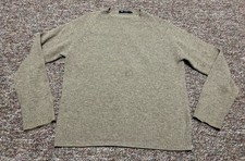 J.CREW 100 Lambswool Pullover Sweater Beige Mens Medium