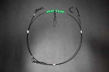 Heavy 4Ft Surf Fishing Leader, Medium 9/0 Inline Circle Hook, Handmade