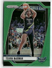 2024 Panini Prizm WNBA #105 Teaira McCowan Green Prizms ☘️218