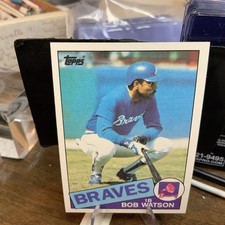 1985 Topps Baseball Card #51 Bob Watson Atlanta Braves Nm Free Shipping!