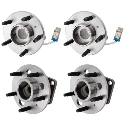 4-Wheel ABS Wheel Hubs Set Front & Rear Driver Passenger Side for Olds Chevy