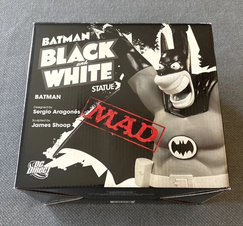 Batman Black and White Batman MAD Statue by Sergio Aragones James Shoop