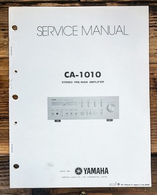 Yamaha CA-1010 Amplifier Service Manual *Original*