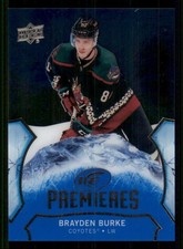 2021-22 Upper Deck Ice 2020-21 Brayden Burke Arizona Coyotes #111