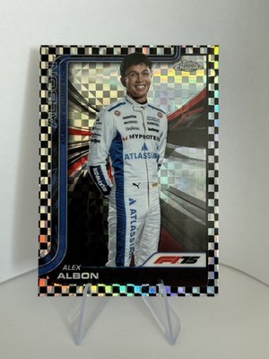 2025 Topps Chrome F1 Driver Alex Albon Williams Racing #17 Checker Flag