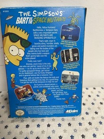 The Simpsons: Bart vs The Space Mutants CIB Complete nintendo nes poster NICE