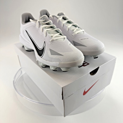 Nike Force Trout 8 Pro MCS Baseball Cleats White Black CZ5914-100 Mens NIB