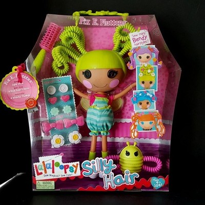 NEW Lalaloopsy PIX E FLUTTERS Silly Hair Doll Green Hair FULL SIZE Sealed NICE