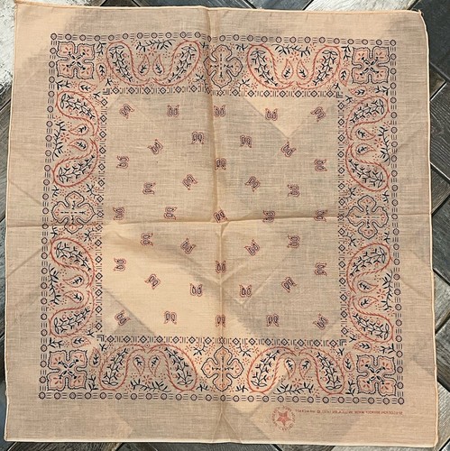 Vintage Wamcraft Bandana 14193 50% Cotton 50% Poly Selvedge USA New Lot of 2 - Picture 5 of 11