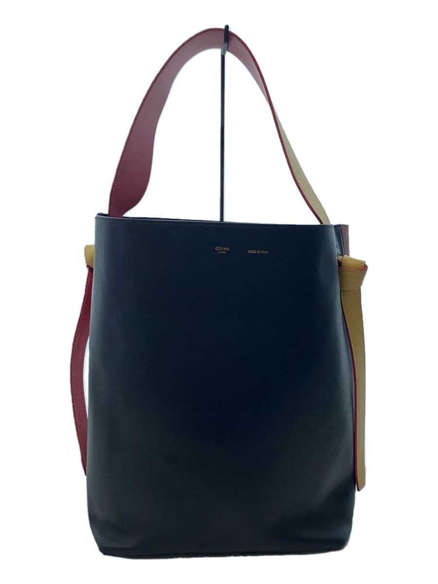 CELINE Phoebe Philo Era Twisted Cabas Leather Tote Shoulder Bag