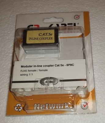   PT-123 Cat5e Inline Coupler   RJ45 Buchse   Buchse   neu  