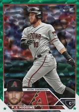 2023 Topps Update P.J. HIGGINS Green Foil #US82 302/499 Diamondbacks
