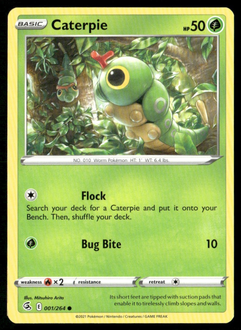 2021 Sword & Shield - Fusion Strike Caterpie Basic/Common #1