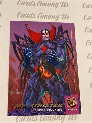 1994 Fleer Ultra X-Men #56 Mr. Sinister Marvel Comics Card Dan Brereton