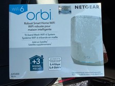 NETGEAR Orbi RBS760 AX5400 Tri-Band WiFi 6 Mesh Add-on Satellite   NEW SEALED