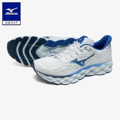 Mizuno Running Shoes WAVE SKY 8 Light Blue / Blue J1GC2402 01 2024 NEW 2E