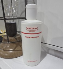 Coach Signature Fabric Cleaner 6 oz Bottle Half Full Purse Handbag.