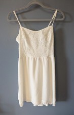 Princess Vera Wang White Cut Out Back Dress Size 13 Juniors Sleeveless Bride 