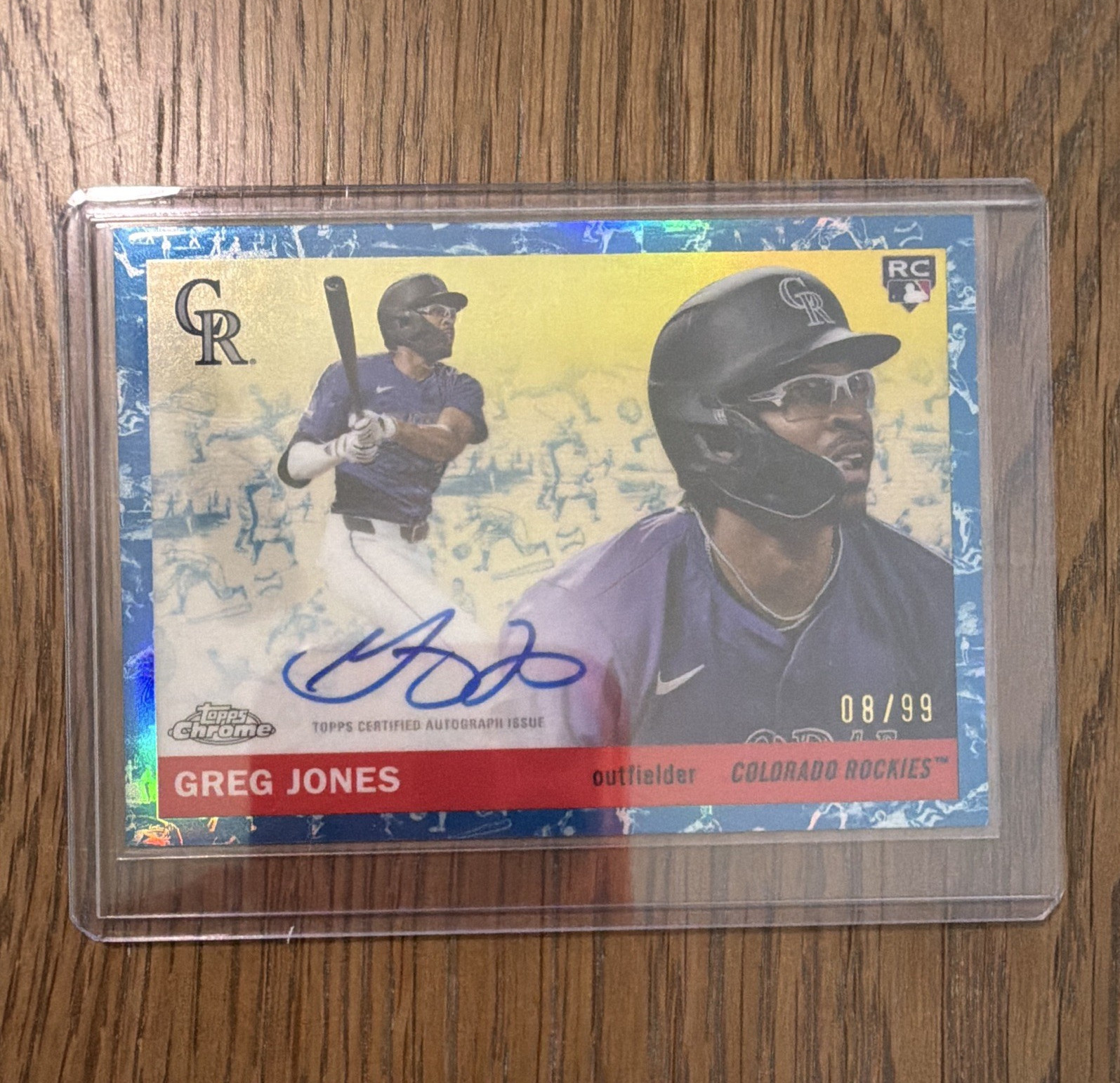 2025 Topps Chrome Greg Jones Rookie Auto #RA-GJ Colorado Rockies /99 MLB