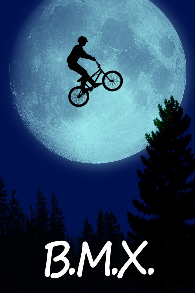 BMX The Extraterrestrial Parody Funny Cool Wall Decor Art Print Poster 12x18