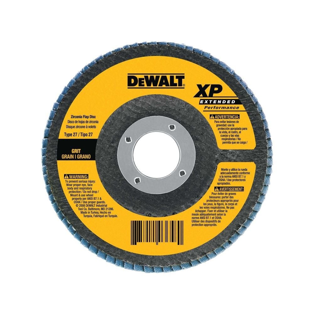 Диск с клапаном из циркония Dewalt 78 дюйма X 58-11 с зернистостью 36 2190₽