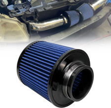 3-inch Cold Air Intake Filter 76mm, High Performance Clamp-On Engine Intake blue