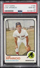 1973 TOPPS #165 LUIS APARICIO PSA 10