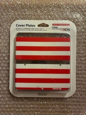 New Nintendo 3DS Kisekae Cover Plates No.043 - Red  White Stripe