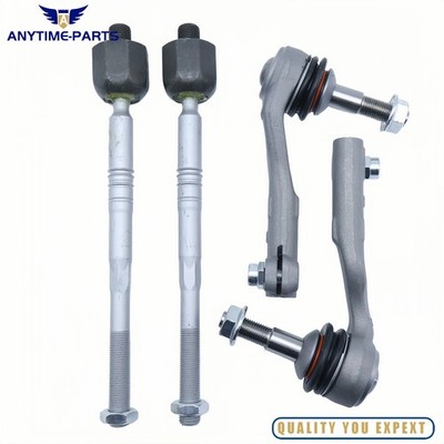 Fits BMW 228i 320i 328i 335i 428i 435i RWD 4x New Front Inner Outer Tie Rod Ends