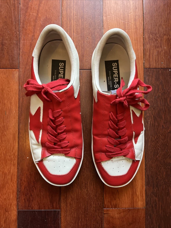 Golden Goose Stardan Red Size 43 EU Good Condition No Box Ships Fast Used - Image 3 of 4