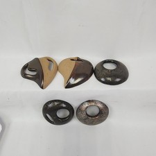 VTG Mixed Lot of 5 Ceramic scarf buckles / shawl stays