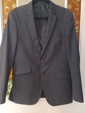M&S Collection Tailored Fit Navy Suit. Chest 40in Long. 2 x Trousers 32/31in