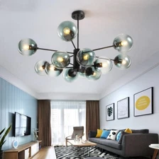 Creative molecular magic Glass ball chandelier room bedroom ceiling light lamp R