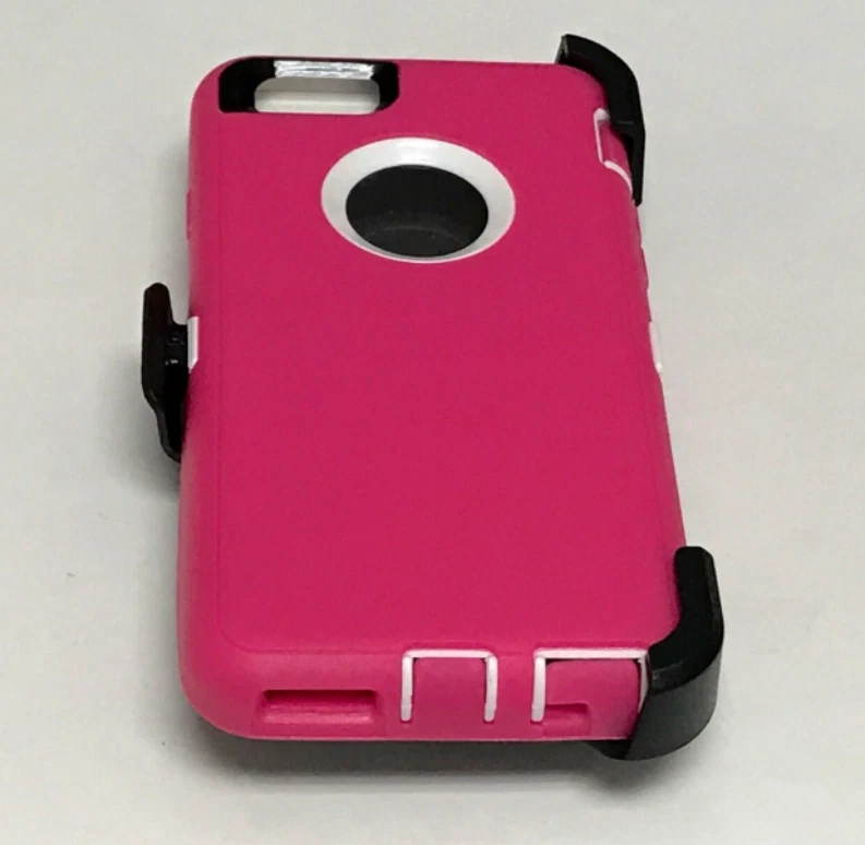 For Apple iPhone 6S +/6S Plus Heavy Duty Case with(Belt Clip Fits OtterBox)Pink - Image 2 of 3