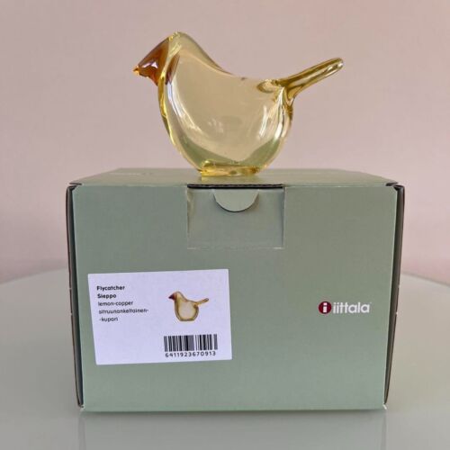 iittala BIRDS BY TOIKKA Sieppo colore rame limone NUOVO dal Giappone - Foto 5 di 5