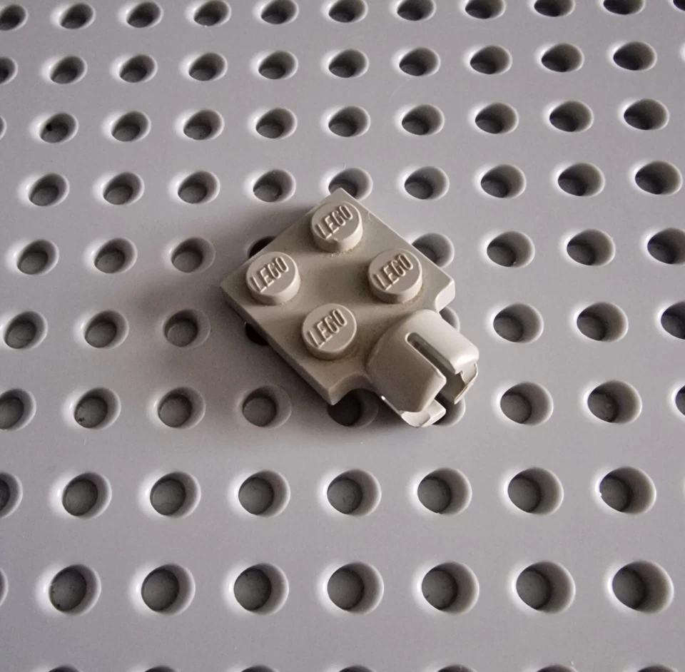 Lego Anhängerkupplung Kupplung alt hellgrau Light Gray brick car city 3730 B011 - Bild 1 von 1