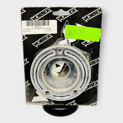 Vortex Racing Motorcycle Gas Cap Base Part CP402-C CHROME Kawasaki NEW NOS