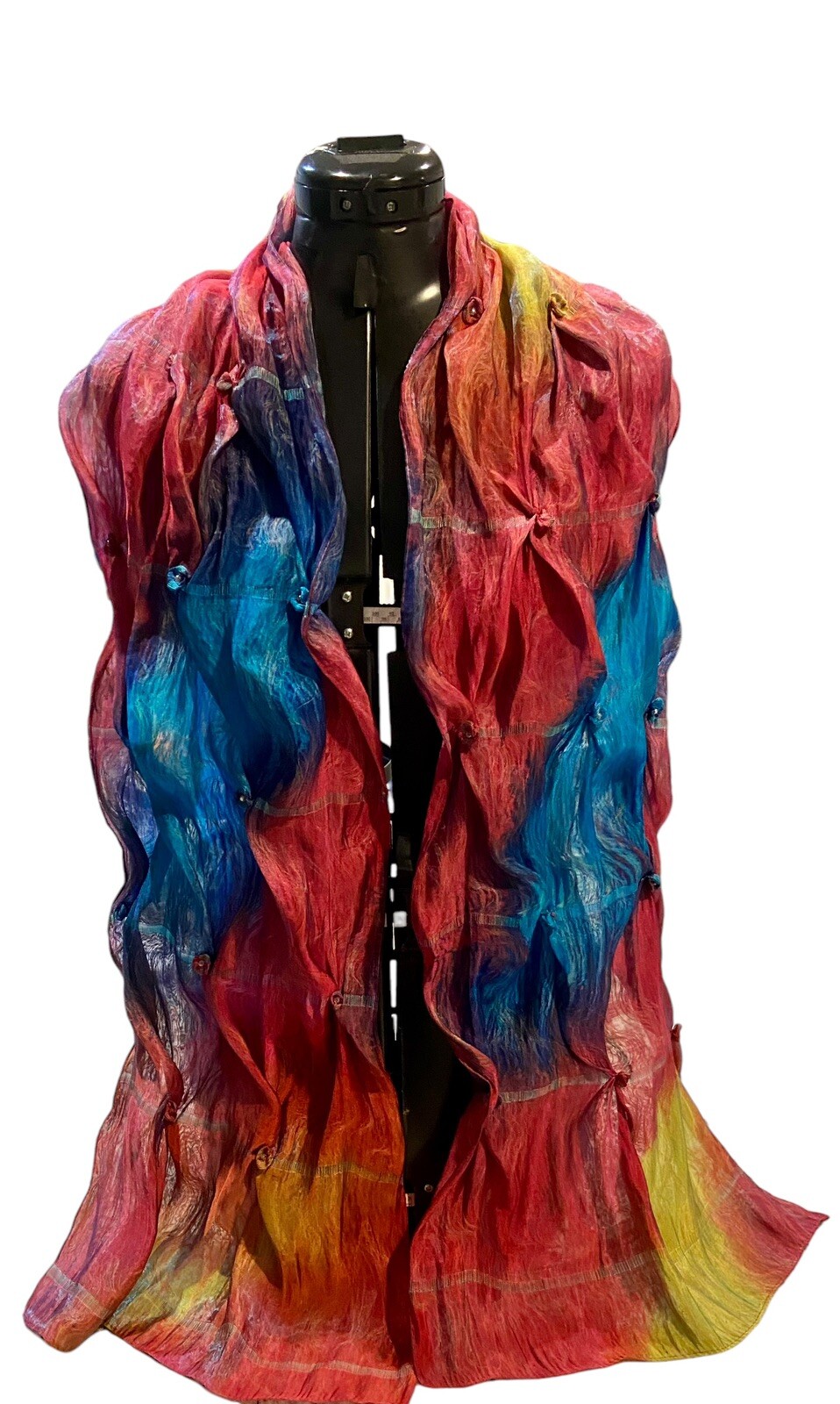 Multiples Silk Multi Colored Scarf - image 1